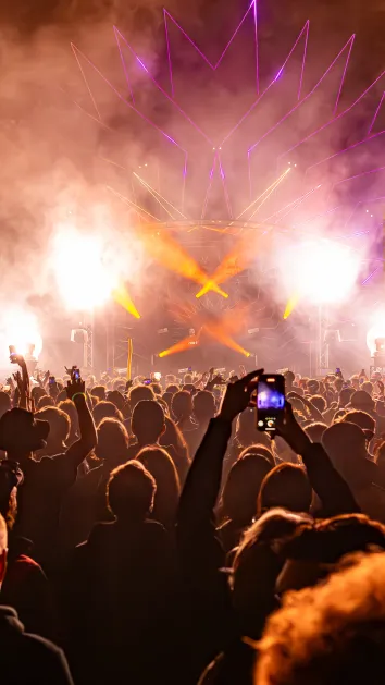 Foule à un concert