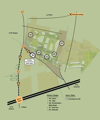 Plan d'accès Grande Scène