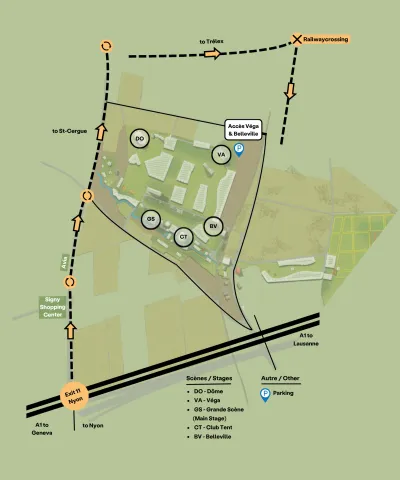 Plan d'accès Véga
