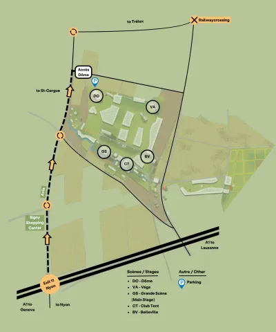 Plan d'accès Dôme