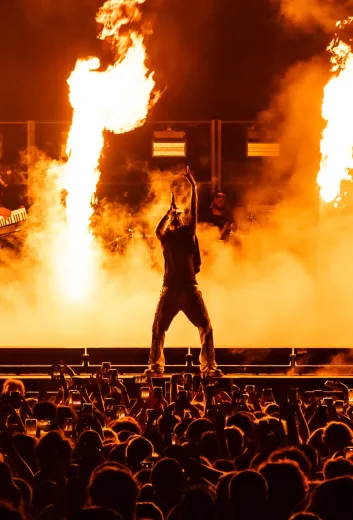 Ambiance nocturne concert luidji